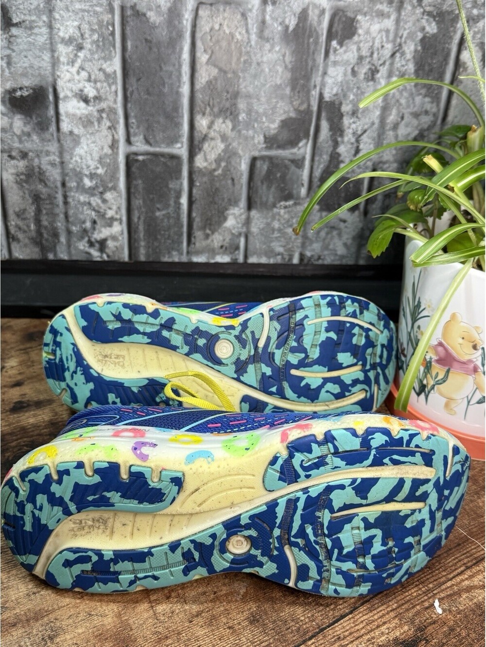 Brooks Glycerin 20 Bowl O Women’s Blue/Yellow Low Top Lace-Up Logo Mesh - Picture 7 of 7
